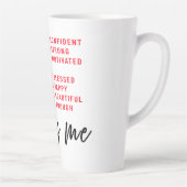 Empowerende Affirmaties voor Haar Latte Mok (Rechts)