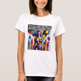 Empowerende Werk Motivatie Vrouwen Veerkracht T-shirt