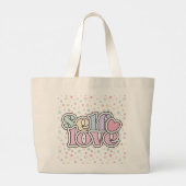 Empowerende Zelfliefde Grote Tote Bag (Achterkant)