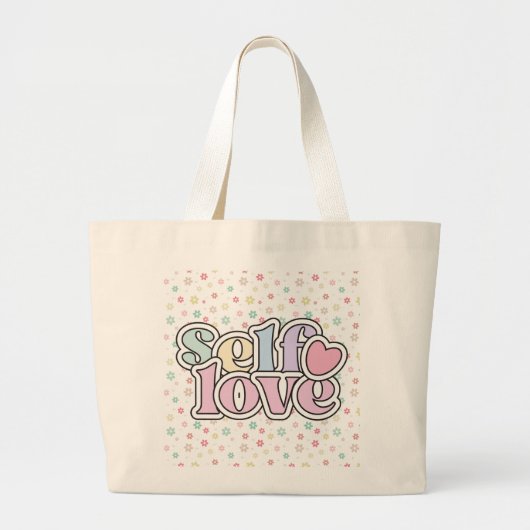 Empowerende Zelfliefde Grote Tote Bag (Voorkant)