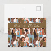 Empowerged vrouwen stemmen blanco in de Kaart (Voorkant / Achterkant)