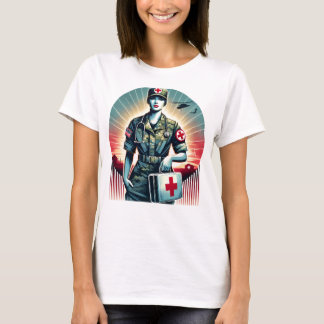 Empowering Army Nurse T-shirt – Eerbetoon