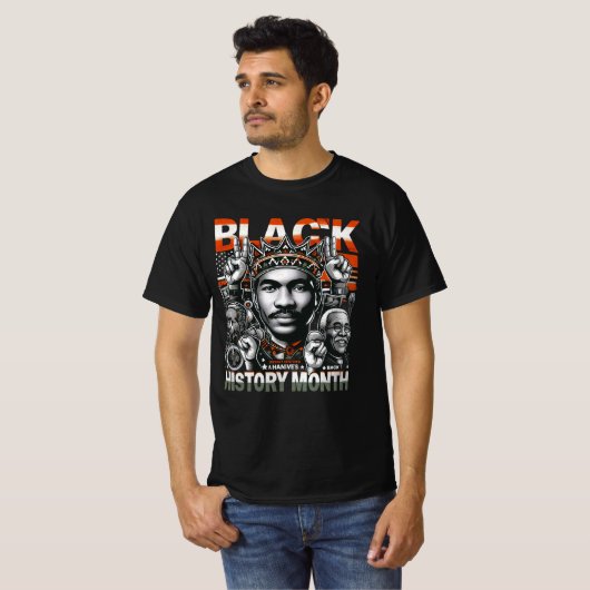 Empowering Black Geschiedenis Maand T-shirt (Voorkant volledig)
