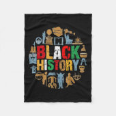 Empowering Black History Month Draag 2 Fleece Deken (Voorkant)