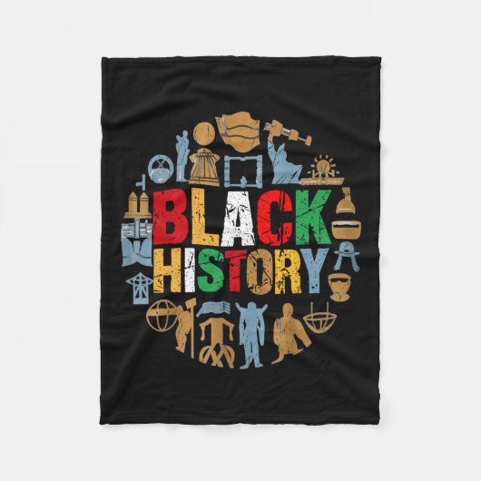Empowering Black History Month Draag 2 Fleece Deken (Voorkant)