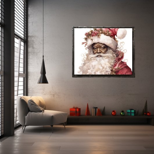 Empowering Black Santa Poster
