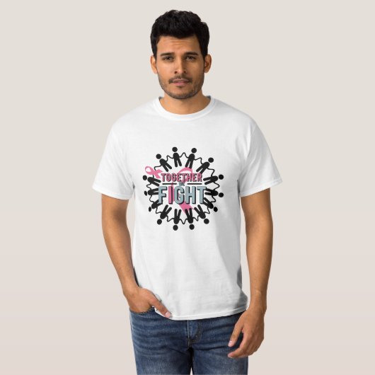 Empowering Borstkanker Bewustzijn Graphics T-shirt (Voorkant volledig)