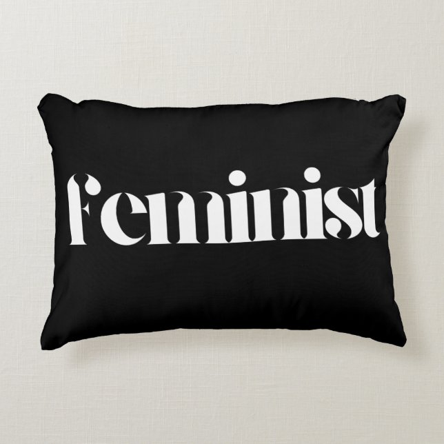 Empowering Feminist Pillow | Inspirerende home dec Accent Kussen (Voorkant)