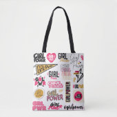 Empowering Girl Power Stijlvol en functioneel Tote Bag (Voorkant)