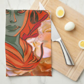 Empowering Goddess Art Spirituele Vrouwelijke Krac Theedoek (Quarter Fold)