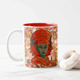 Empowering Goddess Art Spirituele Vrouwelijke Krac Tweekleurige Koffiemok