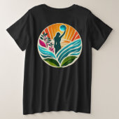 Empowering Humanity Plus-Size Grote Maat T-shirt (Design achterkant)