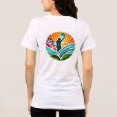 Empowering Humanity V-hals Tri-Blend Shirt (Achterkant)