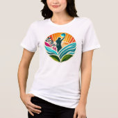 Empowering Humanity V-hals Tri-Blend Shirt (Voorkant)