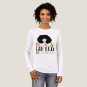 "Empowering identity, celebrating beauty." Tri-Blend Shirt (Voorkant)