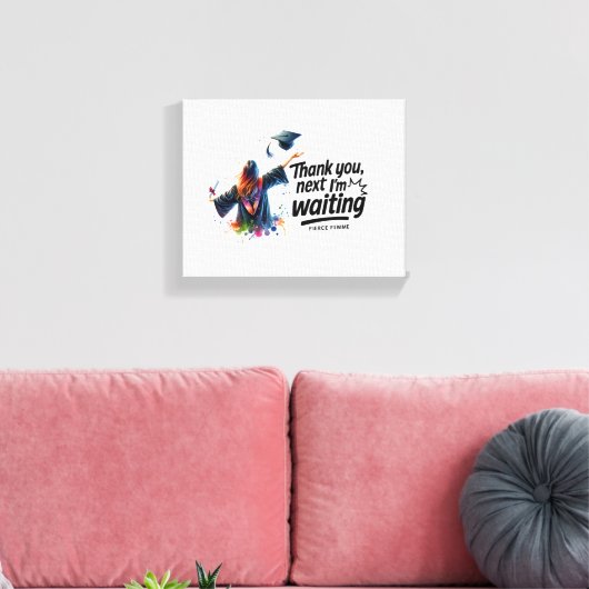 Empowering Inspirerend offerte Canvas | "Dank je (Insitu (Woonkamer))