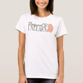 Empowering minimalist voor groeigerichte vrouwen t-shirt (Voorkant)