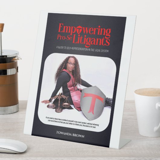 Empowering Pro-Se Litigants Banner Reclamebord Met Voetstuk (Insitu)