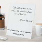 Empowering Pro-Se Pedastal Reclamebord Met Voetstuk (Insitu)