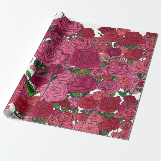 Empowering Roses Cadeaupapier (Uitgerold)