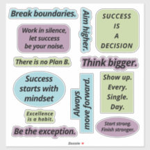 Empowering Sticker Set Custom-Cut Vinyl Sticker