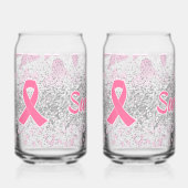 Empowering 'Survivor' Breast Cancer Triumph Blikvorm Glas (Voorkant)