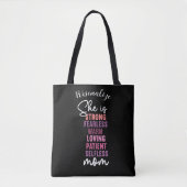 Empowering Tribute Gezegde Gift voor mama Personal Tote Bag (Voorkant)