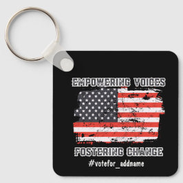 Empowering Voices 2024 presidentsverkiezingen Sleutelhanger