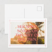 Empowering Woman Graphic: het vieren van vrijheid Briefkaart (Voorkant / Achterkant)