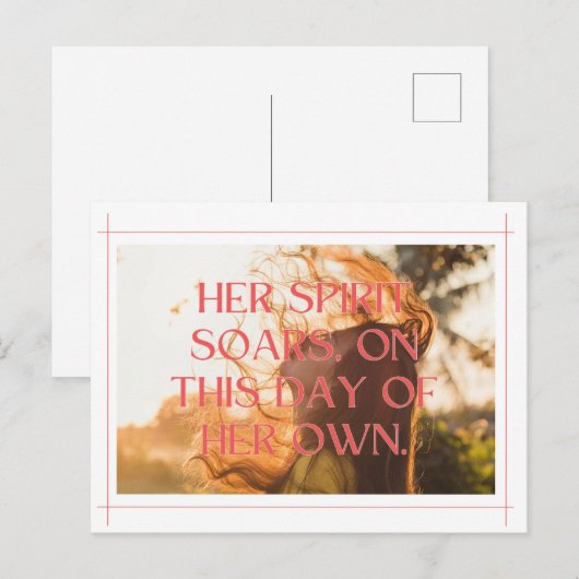 Empowering Woman Graphic: het vieren van vrijheid  Briefkaart (Voorkant / Achterkant)