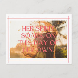 Empowering Woman Graphic: het vieren van vrijheid  Briefkaart