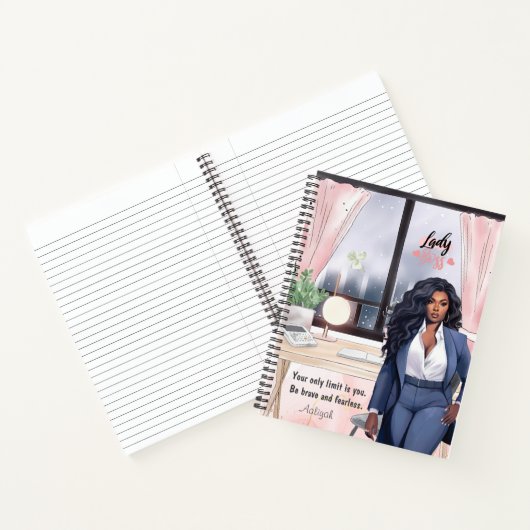 Empowerment Ambitieuze zakenvrouw Notitieboek (Binnen)