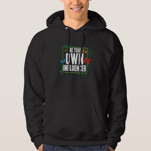 Empowerment Bloem Vlinder Wees Je Eigen Invloed Hoodie (Voorkant)