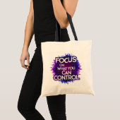 Empowerment Canvas tas - 'Focus op wat je kunt tel (Voorkant (product))