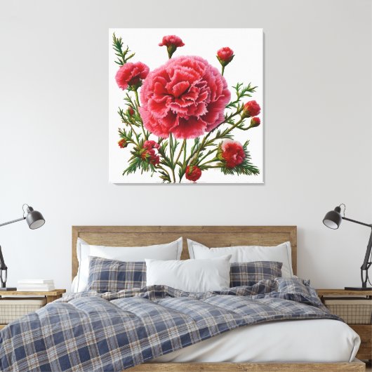 Empowerment door anjerenergie canvas afdruk (Insitu (Slaapkamer))