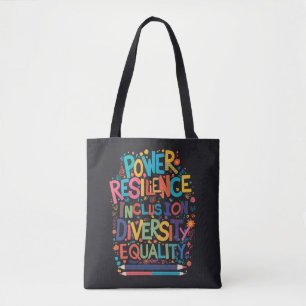 Empowerment en diversiteit Inspirerend Canvas tas