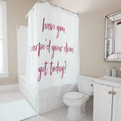 Empowerment en Inspirerend Carpe Diem Douchegordijn (In situ)