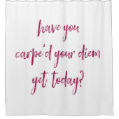 Empowerment en Inspirerend Carpe Diem Douchegordijn (Voorkant)