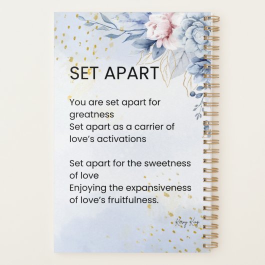 Empowerment gedicht apart zetten planner (Achterkant)