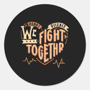 Empowerment in actie Bewustzijn hartziekten Ronde Sticker