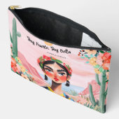 Empowerment in bloei: gepersonaliseerd monogram etui (Open)