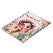 Empowerment in bloei: gepersonaliseerd monogram notitieboek (Linkerzijde)