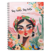 Empowerment in bloei: gepersonaliseerd monogram notitieboek (Voorkant)