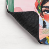 Empowerment in Bloom: Persoonlijk Monogram Muismat (Hoek)