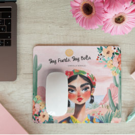 Empowerment in Bloom: Persoonlijk Monogram Muismat