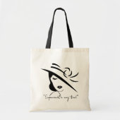 "Empowerment in elke draad." Tote Bag (Voorkant)