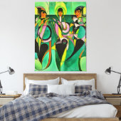 Empowerment is gelijk aan Abstracte aandelenkunst Canvas Afdruk (Insitu (Slaapkamer))