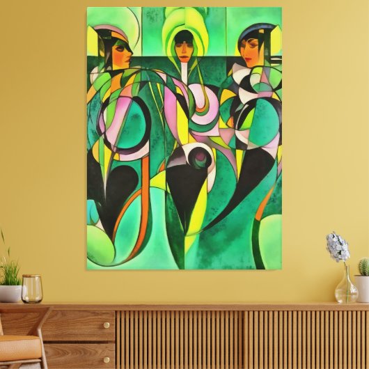 Empowerment is gelijk aan Abstracte aandelenkunst Canvas Afdruk (Insitu (Woonkamer))