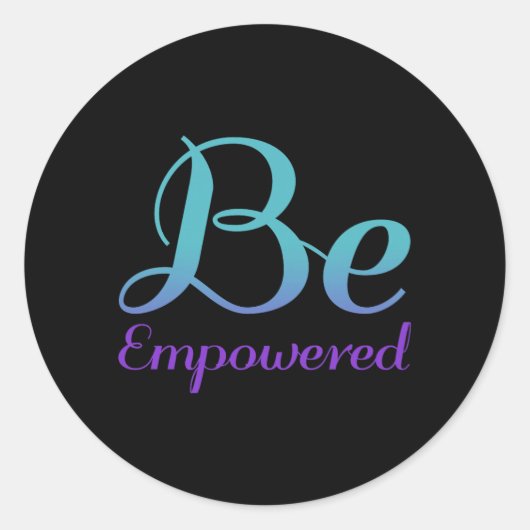 Empowerment Preventie Bewustzijn Ronde Sticker (Voorkant)