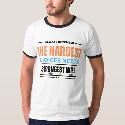 Empowerment Statement: Motivatie quote van de Mann T-shirt (Voorkant)